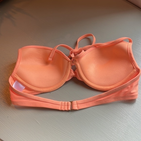 XHILARATION BRIGHT ORANGE BIKINI TOP - Picture 4 of 5